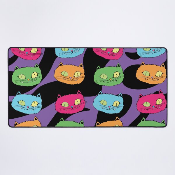 Item preview, Psychedelic Kitty Art Print designed and sold by lineartdesigns.