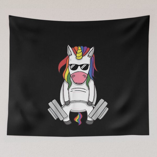 Item preview, Unicorn Lifting Gay Pride Deadlift Weight-lifting LGBT-Q designed and sold by ZacharyMarcus.