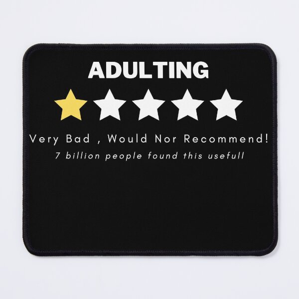 Item preview, Adulting Would Not Recommend designed and sold by Nxt-Lvl-Awesome.