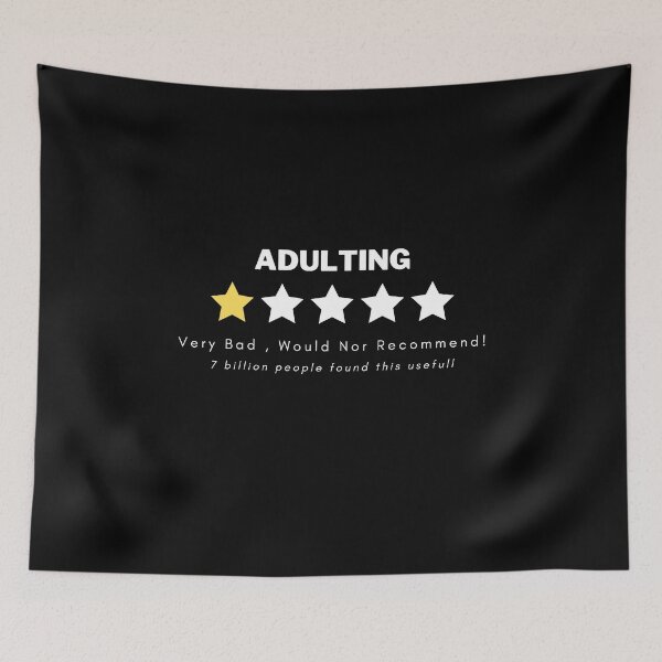 Item preview, Adulting Would Not Recommend designed and sold by Nxt-Lvl-Awesome.