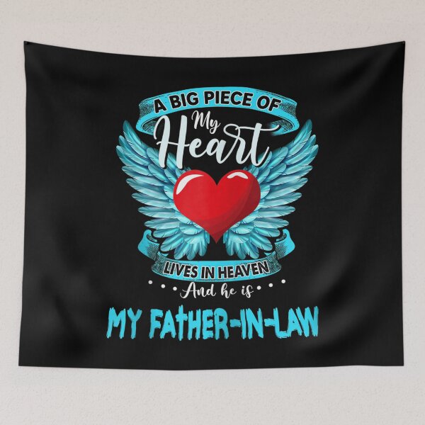 Item preview, A Big Piece Of My Heart Lives In Heaven He Is Father In Law Zip Hoodie designed and sold by CuthbertShop.