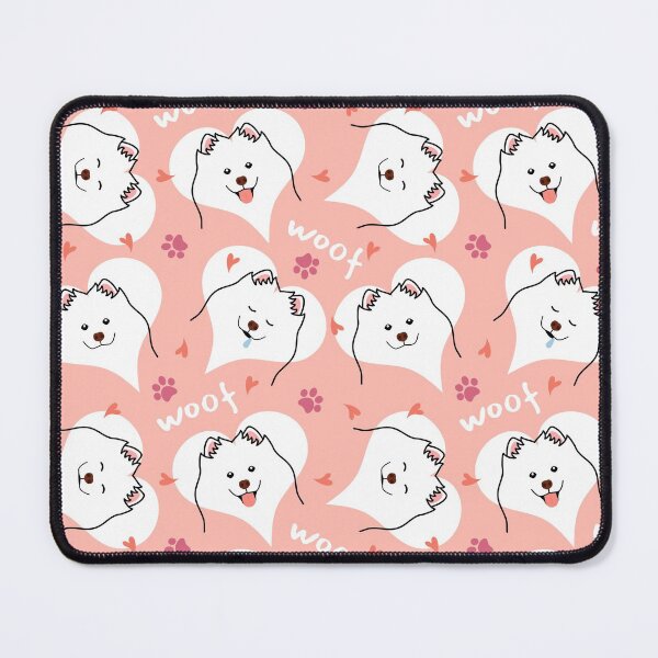 Item preview, Samoyed Dog Emoji - Pink designed and sold by Lulupainting.