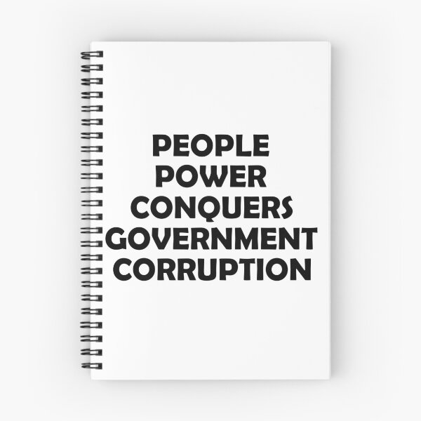 Item preview, PEOPLE POWER CONQUERS GOVERNMENT CORRUPTION designed and sold by DomGDesign.