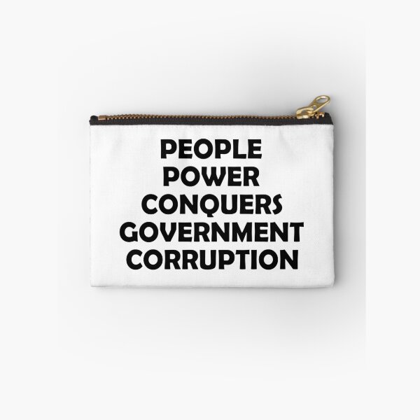 Aperçu de l'œuvre LE POUVOIR PEUPLE CONQUIS LA CORRUPTION GOUVERNEMENTALE créée et vendue par DomGDesign.
