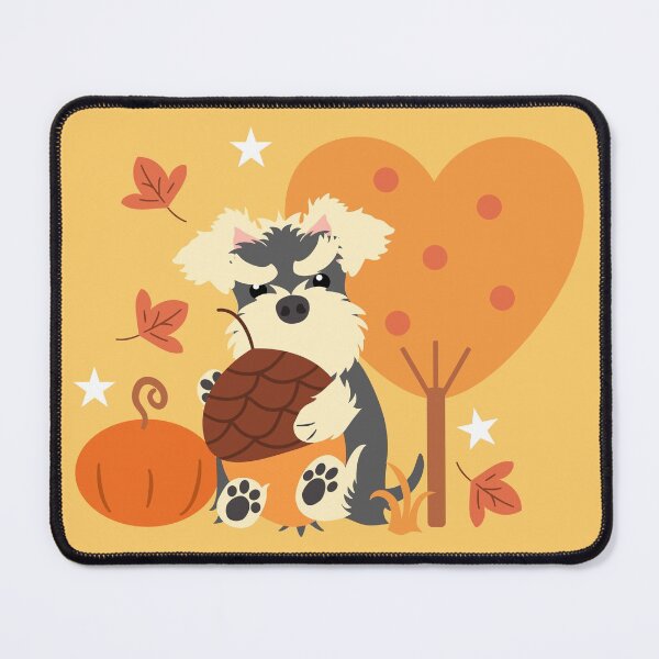 Item preview, Miniature Schnauzer in Autumn designed and sold by Lulupainting.