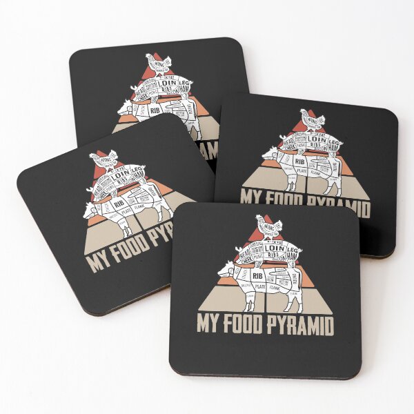 Item preview, Meat Labeled Food Pyramid Meat Eater Grill Master Food designed and sold by Nessshirts.