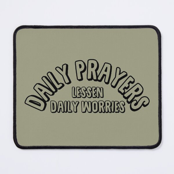 Item preview, Daily Prayers Lessen Daily Worries Black designed and sold by Andantino.