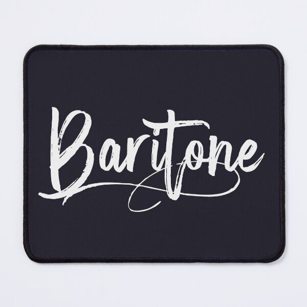 Item preview, Baritone Script Style - White designed and sold by vabrown89.
