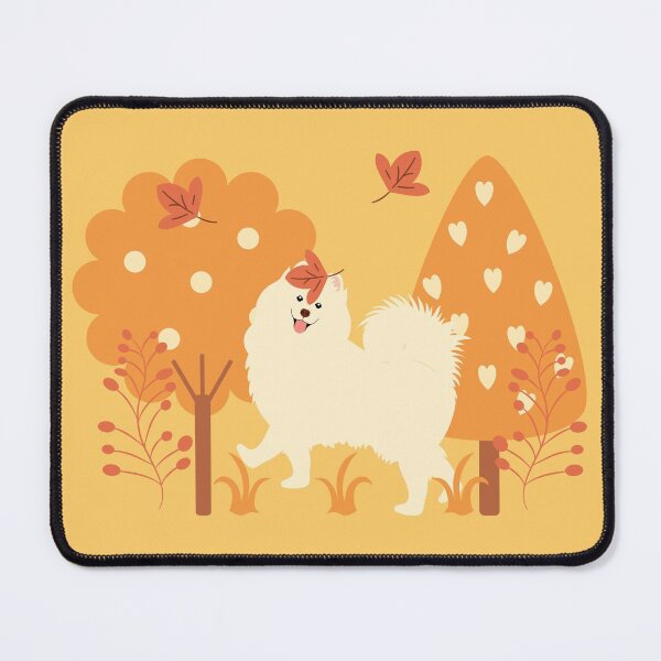Item preview, Samoyed Dog in Autumn designed and sold by Lulupainting.