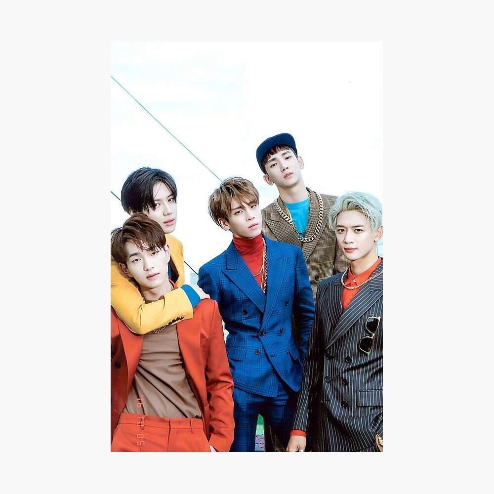 Shinee Group Photo Poster For Sale By K Artists Redbubble