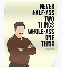 Ron Swanson Zitat Poster