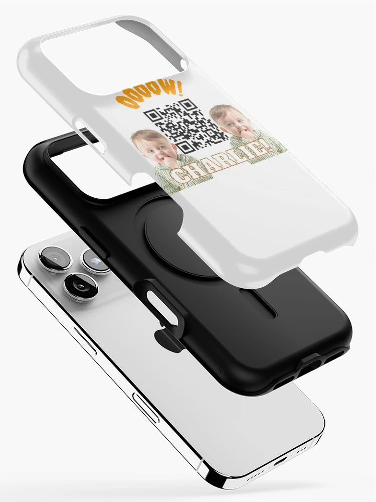 Thumbnail 2 of 4, iPhone Case, " Charlie Bit My Finger " QR code design designed and sold by QRcodeTees.