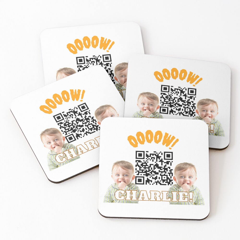 Item preview, Coasters (Set of 4) designed and sold by QRcodeTees.