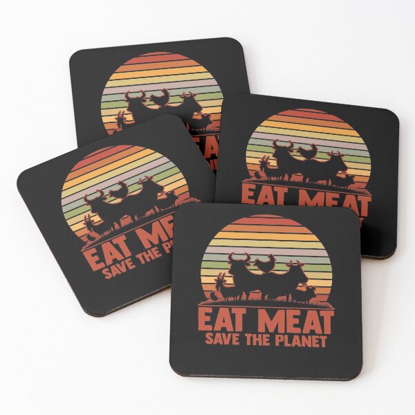 Item preview, Eat Meat Save The Planet Meat Eater Grill Master Food designed and sold by Nessshirts.
