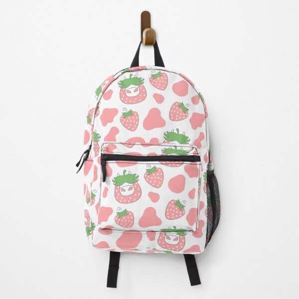 Pink Strawberry Cow Backpack