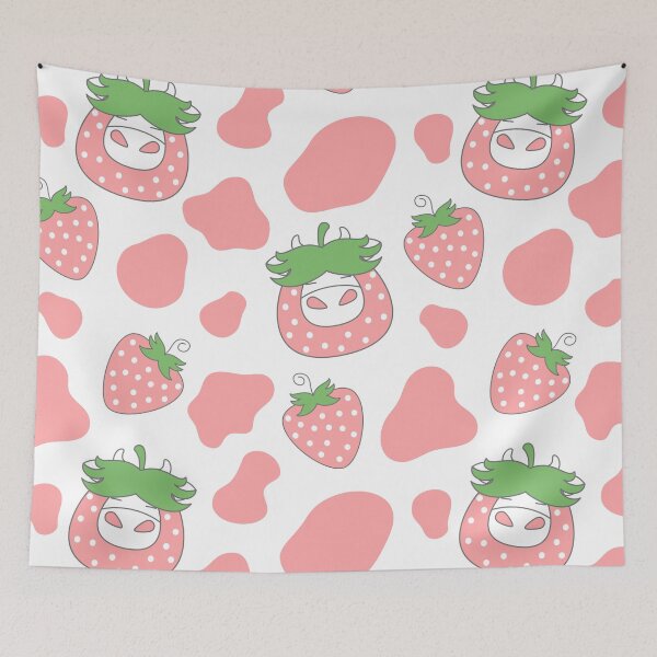 Item preview, Pink Strawberry Cow designed and sold by Lulupainting.