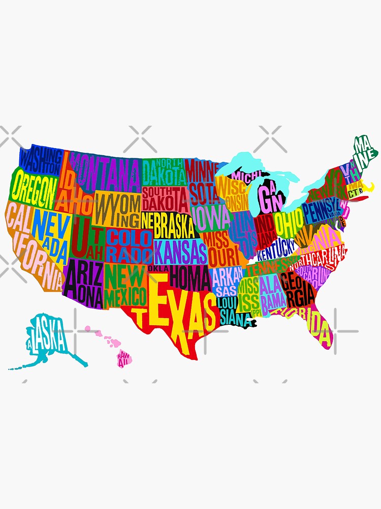 United States Color Word Cloud by Havocgirl