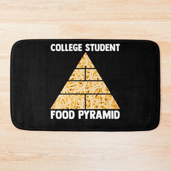 Artikelvorschau, College-Studenten-Ernährungspyramide Ernährungspyramide Portionen Nudeln entworfen und verkauft von Nessshirts.