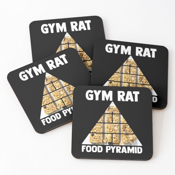 Item preview, Gym Rat Food Pyramid Bodybuilder Exercise Food Groups designed and sold by Nessshirts.