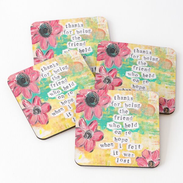 Item preview, THANKS FOR BEING THE FRIEND WHO HELD ON TO HOPE designed and sold by KATHLEEN TENNANT ART.