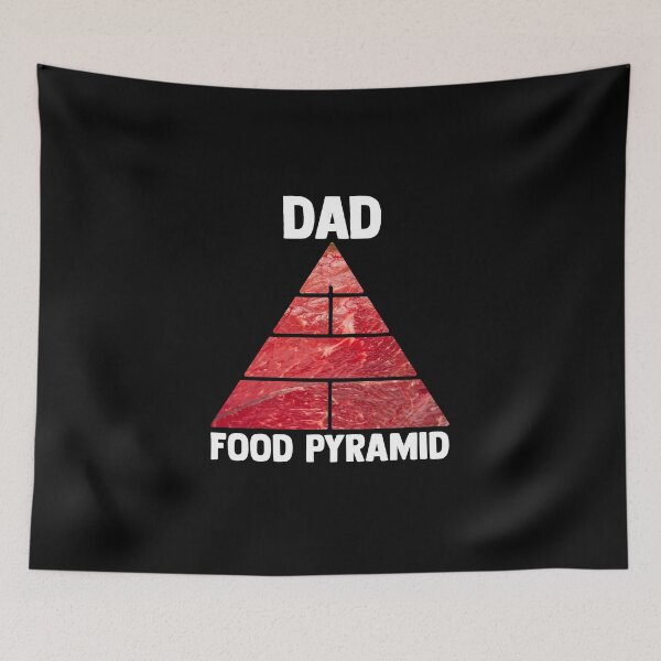 Item preview, Dad Pyramid Food Groups Food Pyramid Servings Foodie designed and sold by Nessshirts.