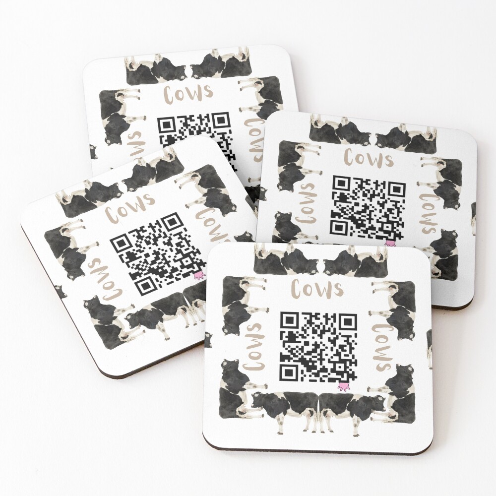Item preview, Coasters (Set of 4) designed and sold by QRcodeTees.