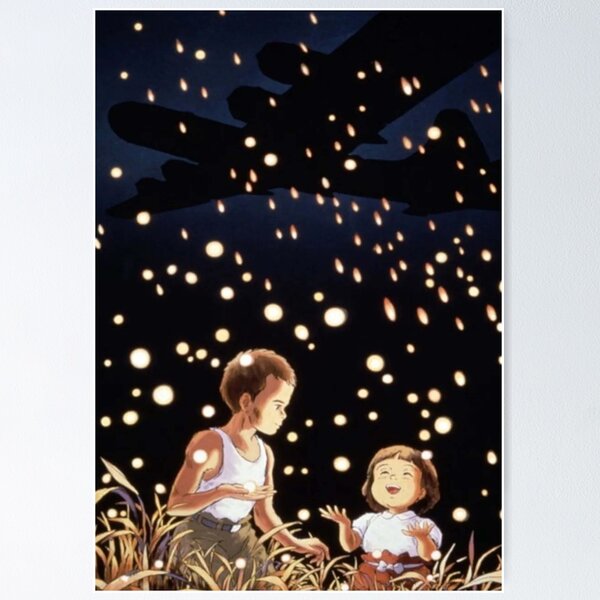 Grave of the Fireflies Animation Poster Wall Decor – Twentyonefox
