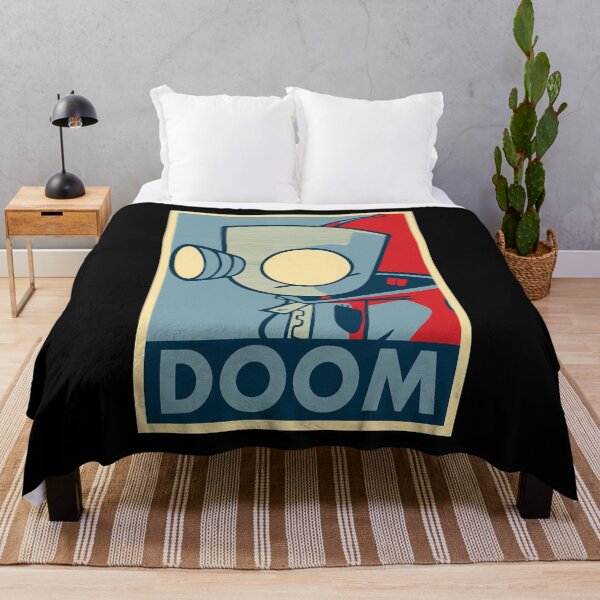Item preview, Doom blue and red poster designed and sold by SanduskyPaticia.