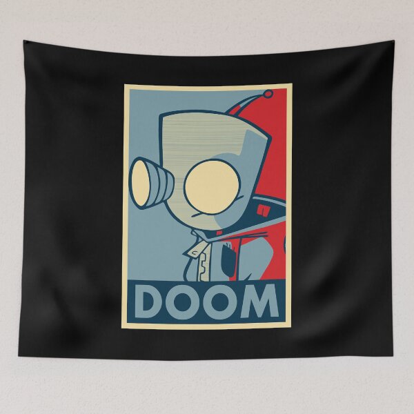 Item preview, Doom blue and red poster designed and sold by SanduskyPaticia.
