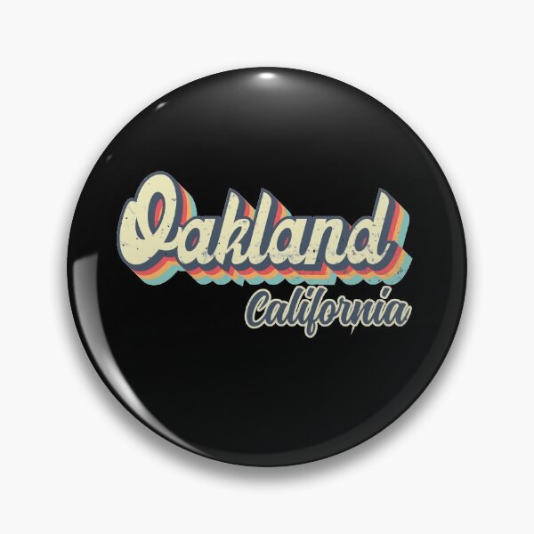 Item preview, Oakland city California Retro Vintage 70s rainbow designed and sold by Teelogic.