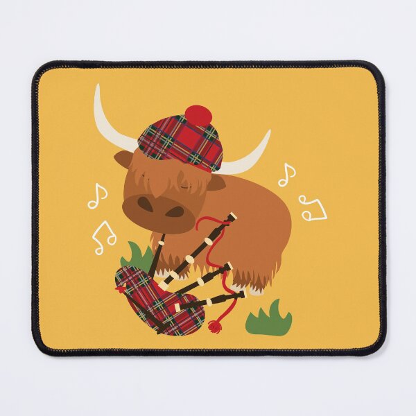 Item preview, Highland Cattle Play Bagpipes - Orange designed and sold by Lulupainting.