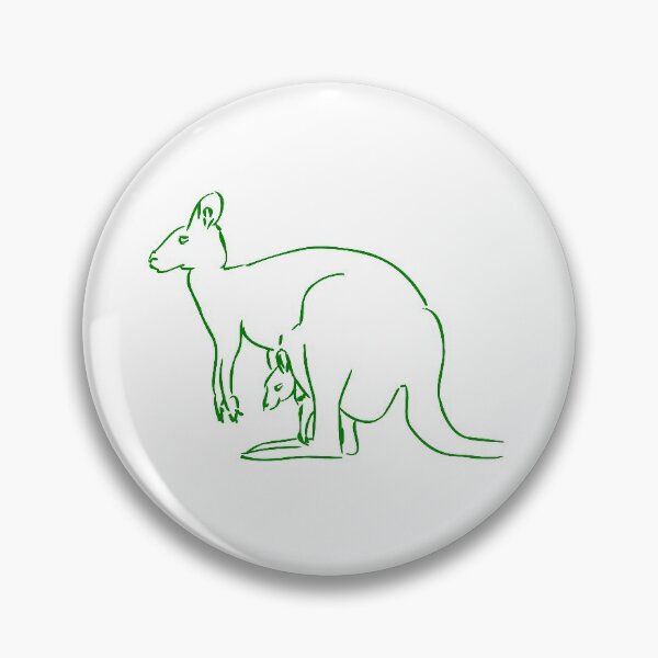 Item preview, Cute Kangaroo with Her Baby designed and sold by artmadeinheaven.