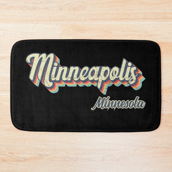 Item preview, Minneapolis city Minnesota Retro Vintage 70s rainbow designed and sold by Teelogic.