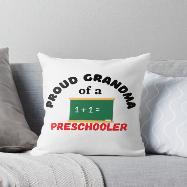 Item preview, proud grandma of a preschooler, chalkboard graphic designed and sold by Jessi-Sketches.