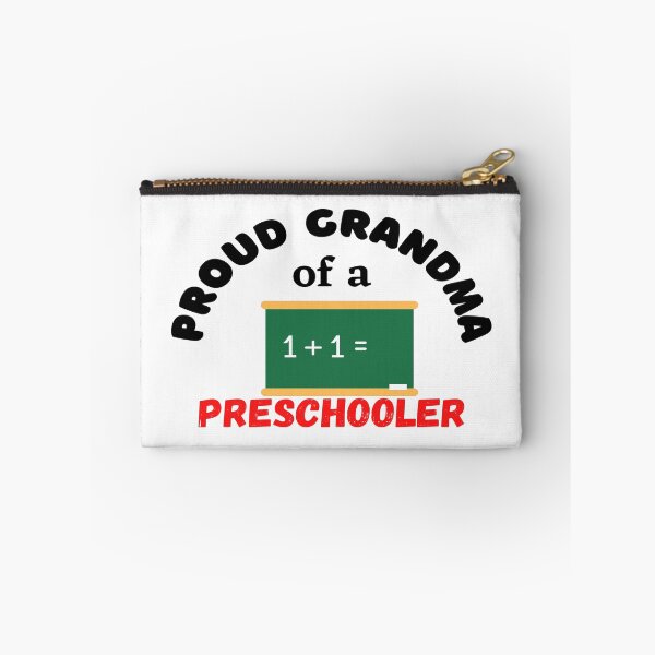 Item preview, proud grandma of a preschooler, chalkboard graphic designed and sold by Jessi-Sketches.