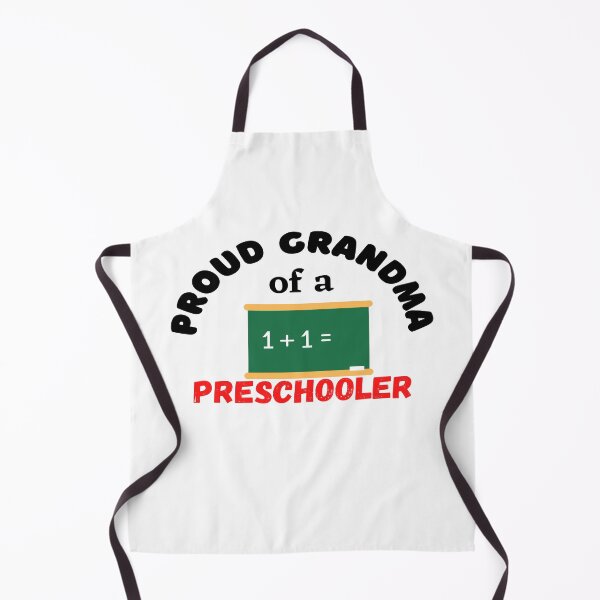 Item preview, proud grandma of a preschooler, chalkboard graphic designed and sold by Jessi-Sketches.