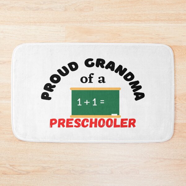Item preview, proud grandma of a preschooler, chalkboard graphic designed and sold by Jessi-Sketches.