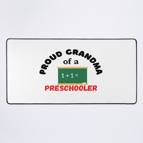Item preview, proud grandma of a preschooler, chalkboard graphic designed and sold by Jessi-Sketches.