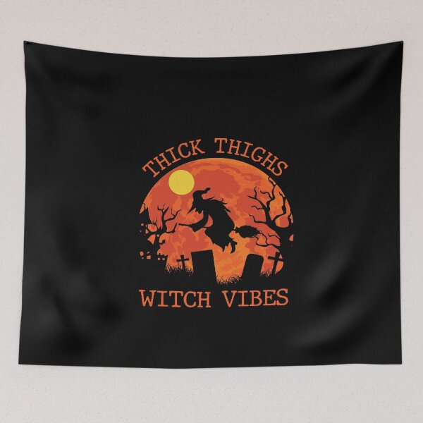 Item preview, Thick Thighs Witch Vibes Halloween Design designed and sold by boopsblunt.