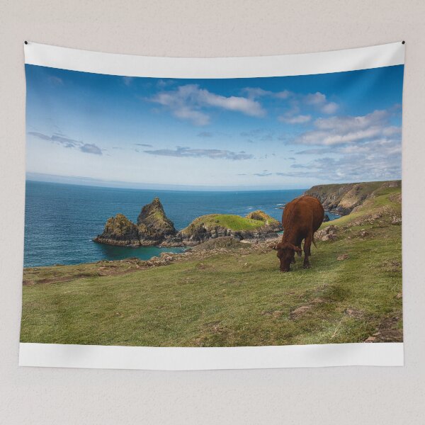 Item preview, Kynance cove with cows designed and sold by kathleenjean.