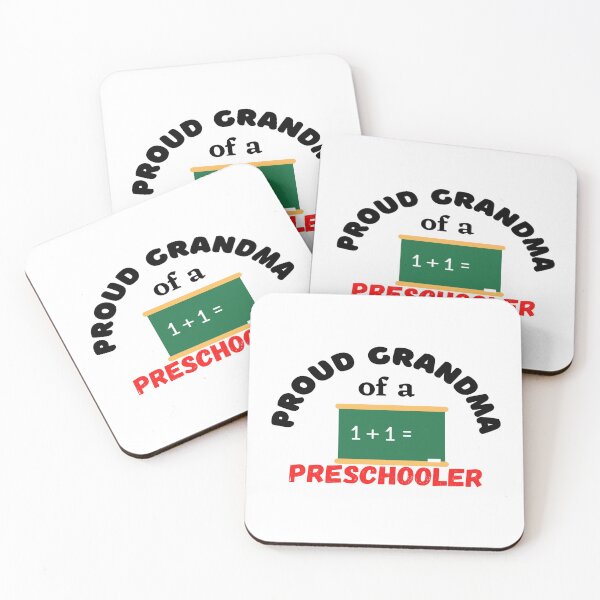 Item preview, proud grandma of a preschooler, chalkboard graphic designed and sold by Jessi-Sketches.