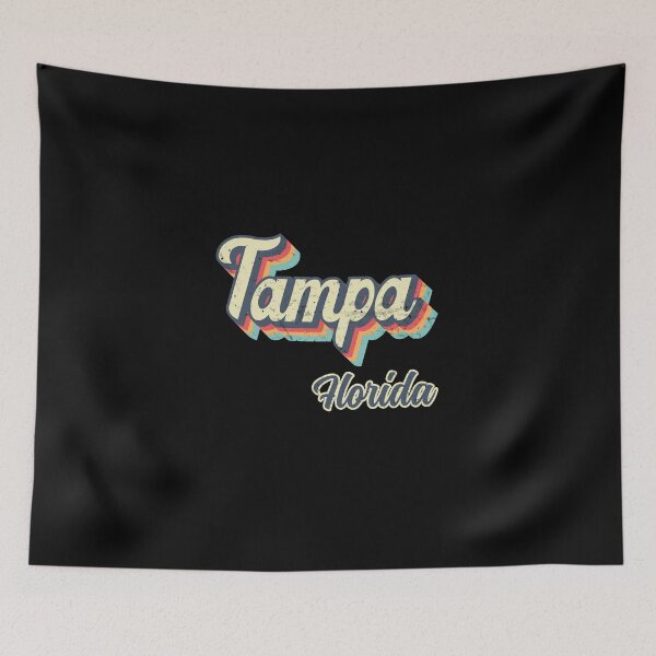 Item preview, Tampa city Florida Retro Vintage 70s rainbow designed and sold by Teelogic.