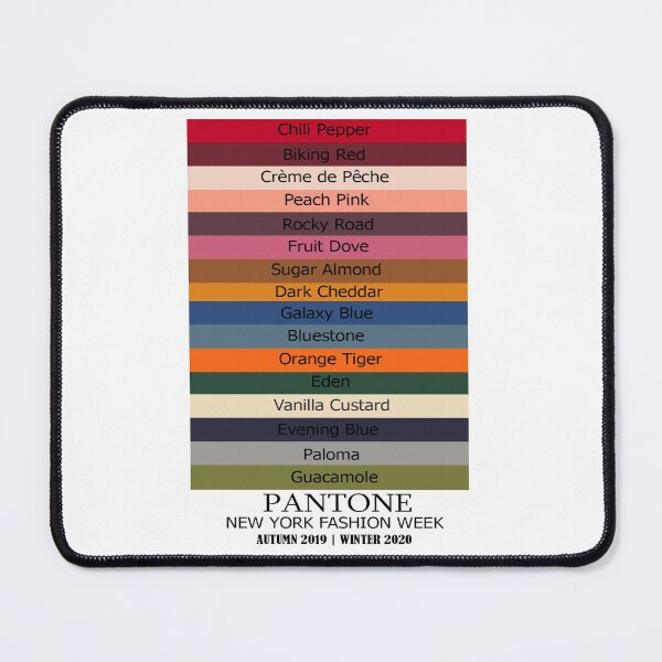 Item preview, New York Fashion Week 2019 -2020 Autumn Winter with all the colors named designed and sold by ozcushions.