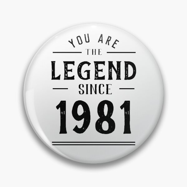 Item preview, Legend Since 1981 | Vintage 41th Birthday designed and sold by JooArtPrints  ★★★★★.