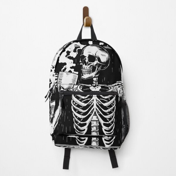 Item preview, Skeleton Drinking Coffee Halloween Design designed and sold by boopsblunt.