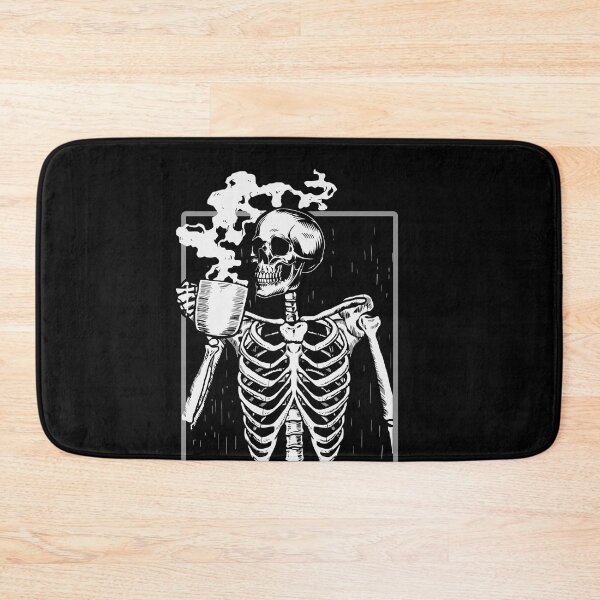 Item preview, Skeleton Drinking Coffee Halloween Design designed and sold by boopsblunt.