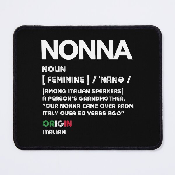 Item preview, Nonna Definition (Italian for Grandmother) White designed and sold by OutofFocusShop.