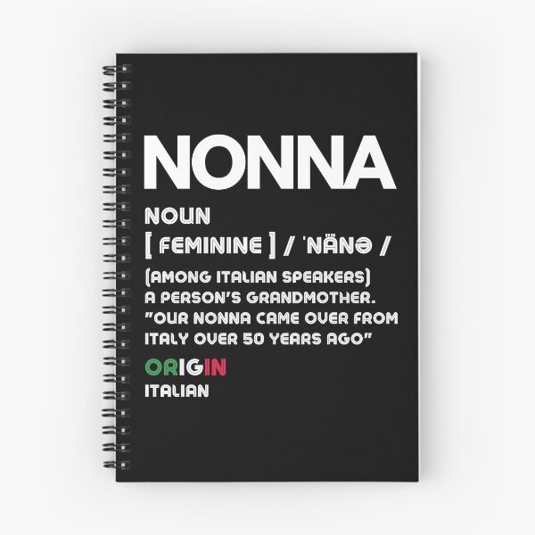 Item preview, Nonna Definition (Italian for Grandmother) White designed and sold by OutofFocusShop.