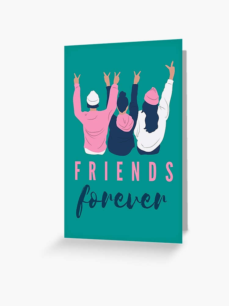 Best Friends Day Friends Forever Glitter Graphic, Greeting