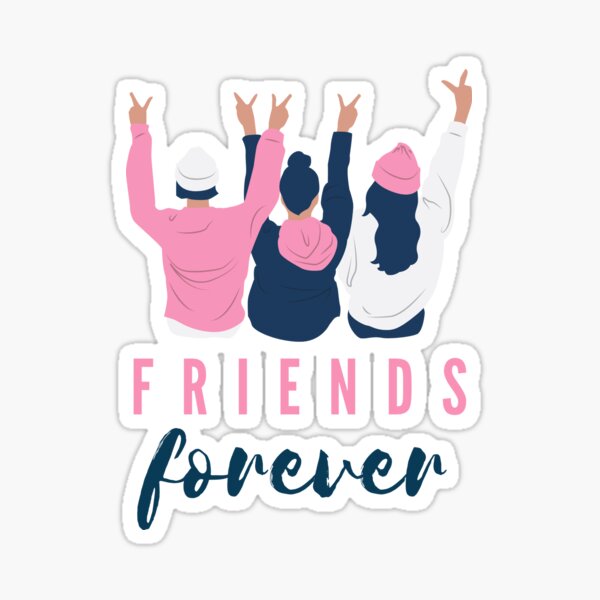 50Pcs Friendship Stickers Friend Stickers Best Friend Forever Stickers for  Kids Girls Vinyl Waterproof BFF stickers for Scrapbooking Water Bottles